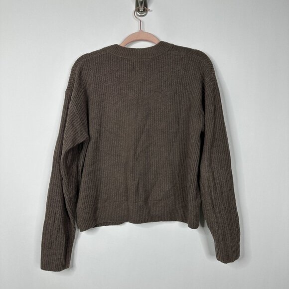 2/$30 GAP Waffle Knit Henley Top Long Sleeve Chocolate Brown XS #A0377 TRB2 - Picture 4 of 8